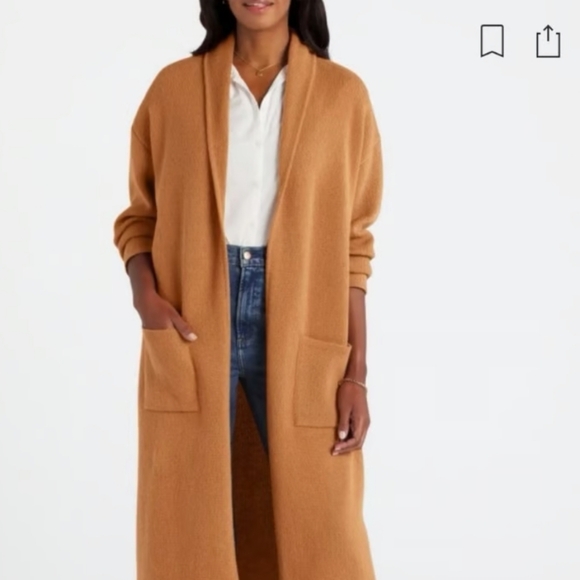 Mango Oversized Camel Cardigan - Picture 1 of 6